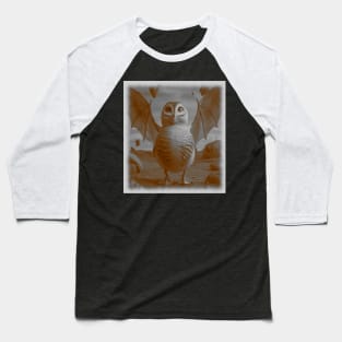 AI generated Owl with bat wings Baseball T-Shirt